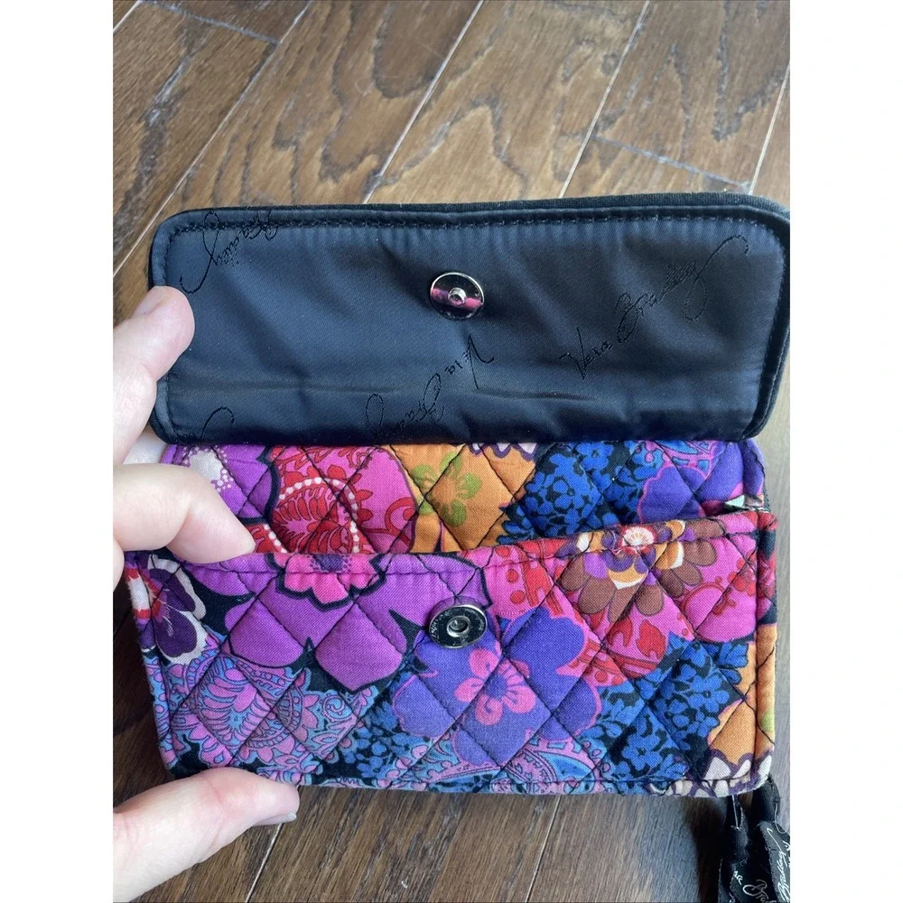 Vera Bradley All In One Crossbody‎ Wristlet Floral Fiesta Retired *no Strap*
